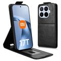 Xiaomi 17T Pro Pystysuuntainen läppäkotelo jalustalla - musta
