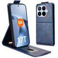 Xiaomi 17T Pro Pystysuuntainen läppäkotelo jalustalla - tummansininen