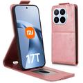 Xiaomi 17T Pro Pystysuuntainen läppäkotelo jalustalla - Ruusukulta