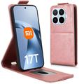 Xiaomi 17T Pystysuuntainen läppäkotelo jalustalla - Ruusukulta