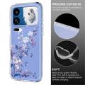 Xiaomi 18 Pro Kukkakuvioinen TPU-kotelo - violetti