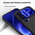 Xiaomi 18 Pro Max Nestemäinen silikonikotelo käsihihnalla - Musta