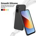 Xiaomi Poco C81 Pro Nestemäinen silikonikotelo käsihihnalla - Musta