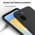 Xiaomi Poco C81 Pro Nestemäinen silikonikotelo käsihihnalla - Musta