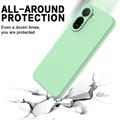Xiaomi Poco C81 Pro Nestemäinen silikonikotelo käsihihnalla - Vihreä
