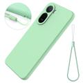 Xiaomi Poco C81 Pro Nestemäinen silikonikotelo käsihihnalla - Vihreä