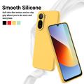 Xiaomi Poco C81 Pro Nestemäinen silikonikotelo käsihihnalla - Keltainen
