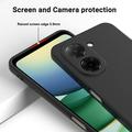 Xiaomi Poco C81x Nestemäinen silikonikotelo käsihihnalla - Musta
