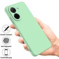 Xiaomi Poco C81x Nestemäinen silikonikotelo käsihihnalla - Vihreä