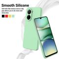 Xiaomi Poco C81x Nestemäinen silikonikotelo käsihihnalla - Vihreä