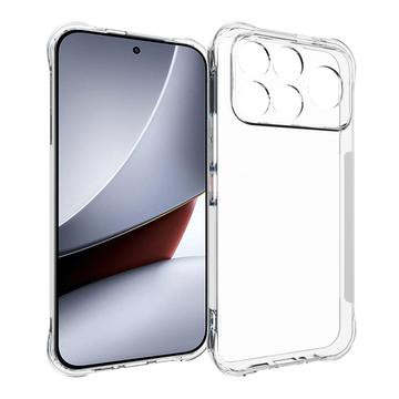Xiaomi Poco F9 Ultra Iskunkestävä silikonikotelo - Läpinäkyvä