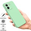 Xiaomi Poco X8 Power Nestemäinen silikonikotelo käsihihnalla - Vihreä