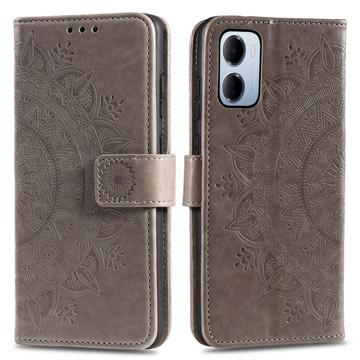 Xiaomi Redmi 15a Mandala -lompakkokotelo rannehihnalla