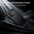 Xiaomi Redmi 17 5G/4G Harjattu TPU Suojakuori - Hiilikuitu - Musta
