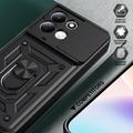Xiaomi Redmi 17 5G/4G Pyörivä Rengashybridikotelo Kamerasuojalla - Musta