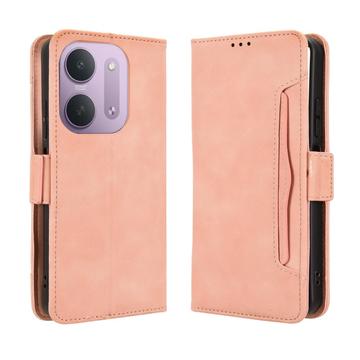 Xiaomi Redmi 17C 5G -kortinhaltijan lompakkokotelo - vaaleanpunainen
