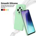 Xiaomi Redmi 17C Nestemäinen silikonikotelo käsihihnalla - Vihreä
