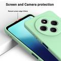 Xiaomi Redmi 17C Nestemäinen silikonikotelo käsihihnalla - Vihreä