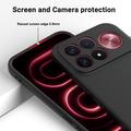 Xiaomi Redmi K100 Pro Max/Poco F9 Ultra Nestemäinen silikonikotelo käsihihnalla - Musta