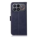 Xiaomi Redmi K100 Pro Max/Poco F9 Ultra lompakko nahkakotelo RFID - sininen