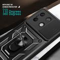 Xiaomi Redmi Note 13 Pyörivä Rengashybridikotelo Kamerasuojalla - Sininen