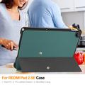 Xiaomi Redmi Pad 2 9.7 Tri-Fold Series Smart Folio -kotelo - Mustanvihreä