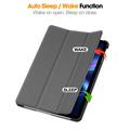 Xiaomi Redmi Pad 2 9.7 Tri-Fold Series Smart Folio -kotelo - harmaa