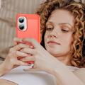 Xiaomi Redmi Turbo 4 Pro Harjattu TPU Suojakuori - Hiilikuitu