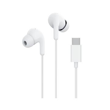 Xiaomi Type-C -kuulokkeet HD-mikrofonilla - valkoiset