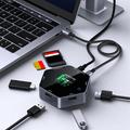 YC-931 8-in-1 4K USB-C -keskitin OLED-näytöllä - 100W PD-lataus - musta