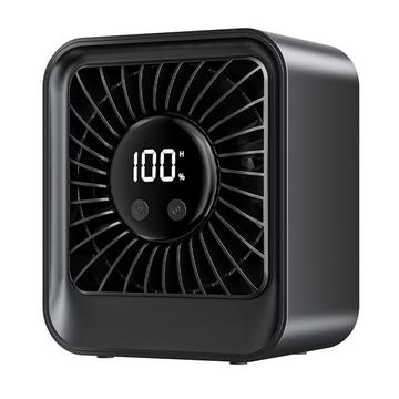 YS-G7 USB-ladattava pöytätuuletin, 8 nopeutta - musta