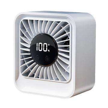 YS-G7 USB-ladattava pöytätuuletin, 8 nopeutta - valkoinen