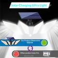 YY-22226 4-lamppuinen LED-aurinkovalaisin, jossa on PIR-liiketunnistin - 800 lumenia