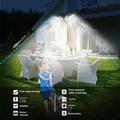 YY-22226 4-lamppuinen LED-aurinkovalaisin, jossa on PIR-liiketunnistin - 800 lumenia