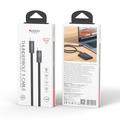 Yesido CA211 Thunderbolt 5 USB-C -kaapeli - 240W:n pikalataus, 16K-videotuki, 80 Gbps, 1m - musta