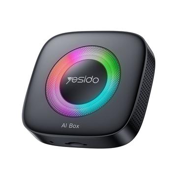 Yesido KM33 AI Box Android CarPlay -sovitin - musta