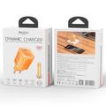 Yesido YC117 60W:n USB-C-GaN-laturi USB-C-kaapelilla – oranssi