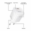 Yesido YC117 60W:n USB-C-GaN-laturi USB-C-kaapelilla – valkoinen