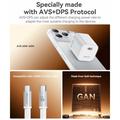 Yesido YC117 60W:n USB-C-GaN-laturi USB-C-kaapelilla – valkoinen