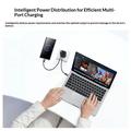 Yesido YC122 -nopealaturi, kaksi PD-porttia, 60W, digitaalinäyttö - musta