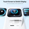 Yesido YC123 70W:n GaN-pikalaturi - TFT-näyttö, 2x USB-C, USB-A, 70cm:n USB-C-kaapeli - valkoinen