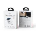 Yesido YC123 70W:n GaN-pikalaturi - TFT-näyttö, 2x USB-C, USB-A, 70cm:n USB-C-kaapeli - valkoinen