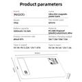Yesido YP66 erittäin ohut MagSafe-varavirtalaturi 5000mAh – titaanikulta