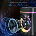 Yesido YSW51 45W:n TWS-Bluetooth-kaiutin, jossa on kaksi mikrofonia ja RGB-valot - musta