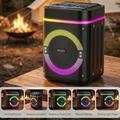 Yesido YSW51 45W:n TWS-Bluetooth-kaiutin, jossa on kaksi mikrofonia ja RGB-valot - musta