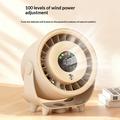 Z6 2-in-1-pöytätuuletin kosteuttimella - USB-ladattava - beige