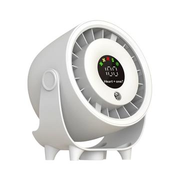 Z6 2-in-1-pöytätuuletin kosteuttimella - USB-ladattava - valkoinen