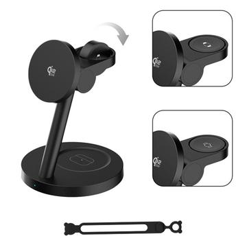 ZJ05 3-in-1 Qi 2.2 -magneettinen langaton laturi 25W