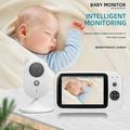 ZR303B-vauvamonitori, jossa on 3.2" LCD-näyttö, kaksisuuntainen ääni ja lämpötilahälytys