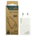 everActive SC-380Q GaN Super Slim 30W laturi USB QC3.0 & USB-C PD-portilla - Valkoinen